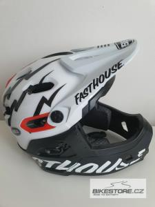 BELL Super DH Spherical Matte/Gloss Black/White Fasthouse helma  