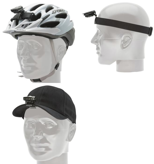 BLACKBURN Flea Helmet Head Mount drk a elastick ps na helmu, epici a hlavu