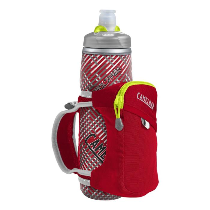 CAMELBAK Quick Grip Chill 0,6 l termoláhev + obal crimson red/lime punch