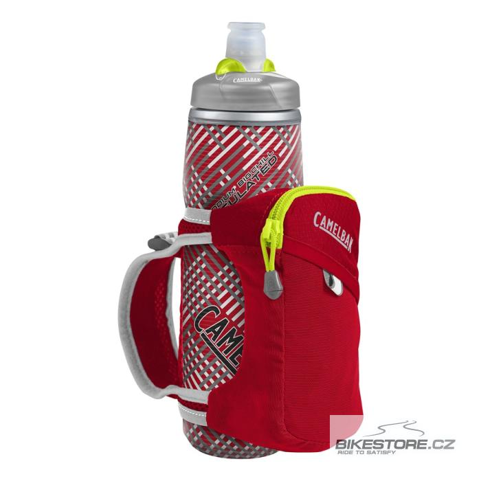 CAMELBAK Quick Grip Chill 0,6 l termoláhev + obal crimson red/lime punch
