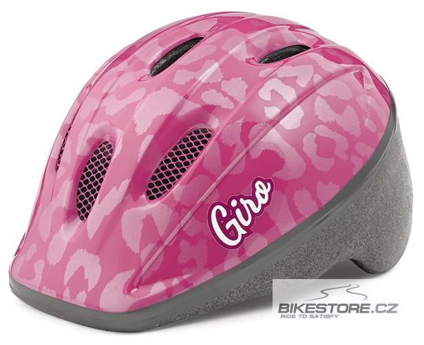 GIRO Me2 pink leopard dětská helma