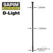 SAPIM D-light drt ern barva, prmr 2,0 mm, dlka 290 mm