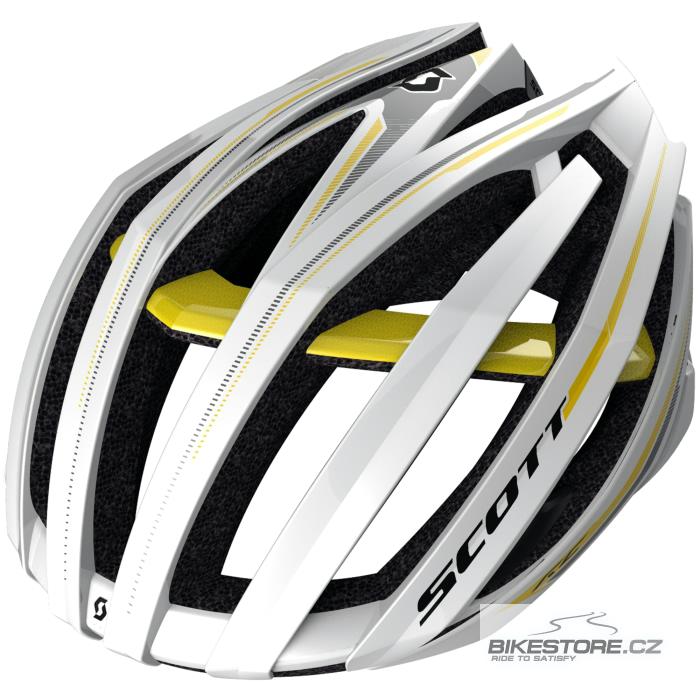 SCOTT Vanish Evo helma (230078) Velikost L (59-61 cm), bílá/žlutá barva