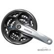 SHIMANO Altus FC-M311 kliky ern/stbrn barva