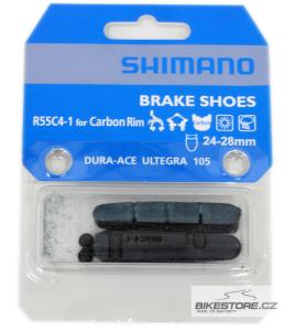  SHIMANO Dura Ace/Ultegra/105 R55C4-1 Carbon n�hradn� brzdov� gumi�ky (1 p�r)