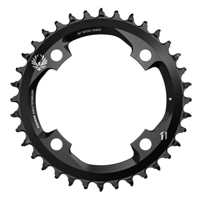SRAM Eagle X-Sync 2 Alu Black 104 BCD nhradn pevodnk 36 zub