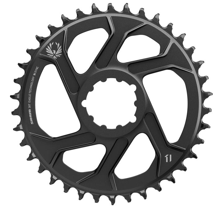 SRAM Eagle X-Sync 2 Alu Black Direct Mount 6mm Offset pevodnk 38 zub