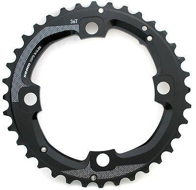 SRAM MTB AL5 Blast Black No Pin nhradn pevodnk (2x11) 36 zub