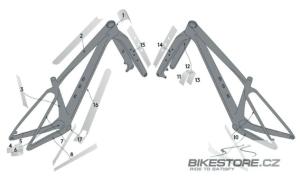 SYNCROS Frame Protection Kit Scale Carbon sada ochrannch fli (419812)